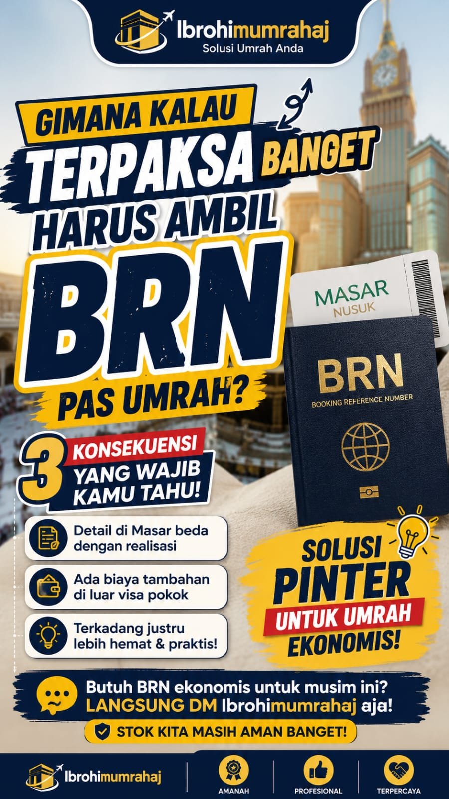 📌 BRN Umrah: Kapan Perlu Digunakan? Ini 3 Konsekuensi yang Wajib Diketahui Jamaah