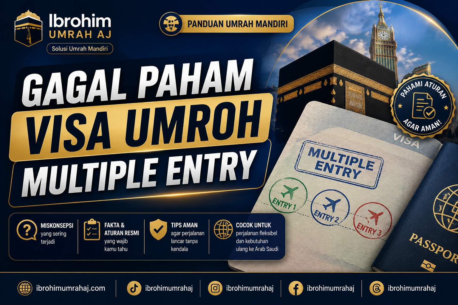 Visa Umrah Multiple Entry: Benarkah Bisa Keluar Masuk Berkali-kali?