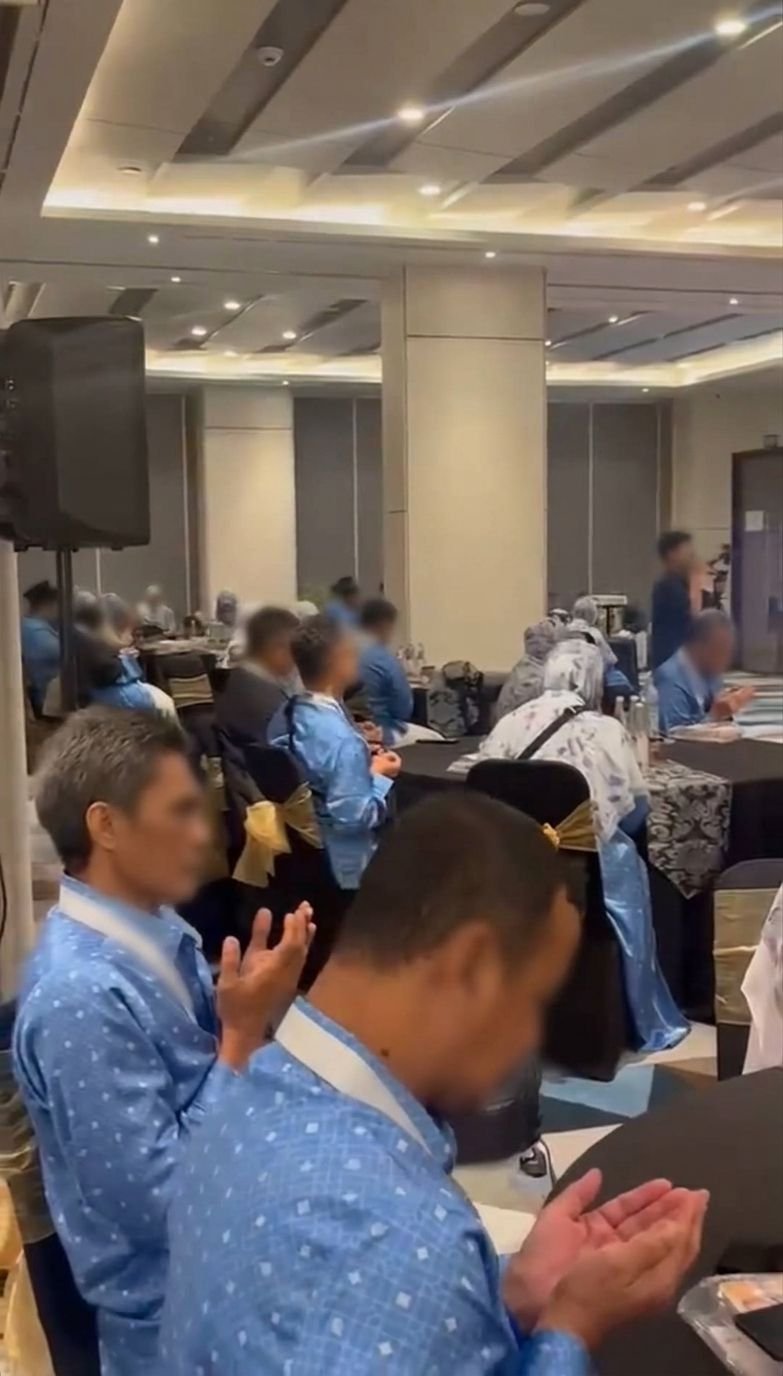 Doa bersama sebelum keberangkatan
