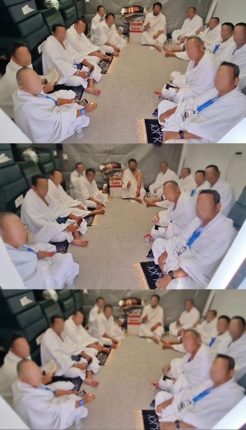 Di dalam tenda Mina